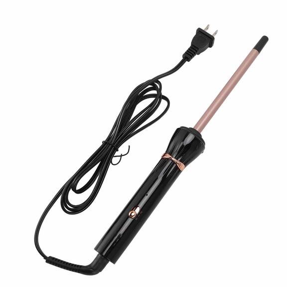 9mm Skinny Curling Iron Ceramic Small Barrel Hair Wand Fast Heating Mini Curler 0.35 in / 9 mm