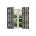 thumbnail image 3 of MKHERT Baroque Art Window Curtains Kitchen Curtain Room Bedroom Drapes Curtains 26x39 inch, 2 Piece, 3 of 3