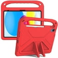 thumbnail image 2 of Fit for iPad 10th Generation 10.9 inch 2022 Case, Rugged Foam, Magic Handle, Stand, with Pencil Holder Kids Friendly EVA Case,Portable Child Proof Handle Kickstand Durable Cover, Red, 2 of 6