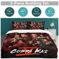 thumbnail image 5 of Cobra Kai Cobra Kai 3-Piece Bedding Set Warm And Comfortable Soft Duvet Cover Bed Set with 1 Duvet Cover And 2 Pillowcases for Bedroom, 5 of 8