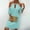 Light blue, variant on Ichaunyi Summer Dresses Women Lace Short Sleeve O-Neck Halter Solid Long Dresses Loose Dress