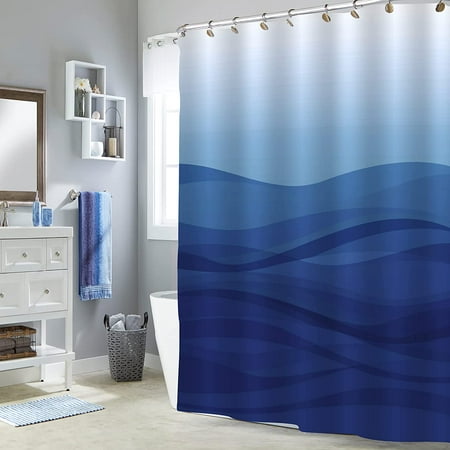 Fanshowsmall Stall Shower Curtain Liner, Fabric Shower Stall Curtain 36 X 72
