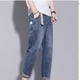 thumbnail image 5 of Pantalones vaqueros de longitud completa para hombre, estilo azul, rectos, con cremallera, lavados, tendencia para exteriores, pantalones vaqueros para hombre., 5 of 5