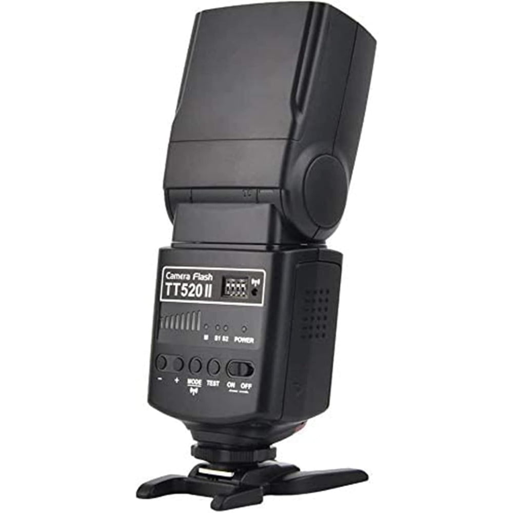 Godox TT520II Wireless Transmission Flash Speedlite Compatible for Canon Nikon Panasonic Olympus Pentax and Other DSLR Cameras with Standard Hot Shoe.