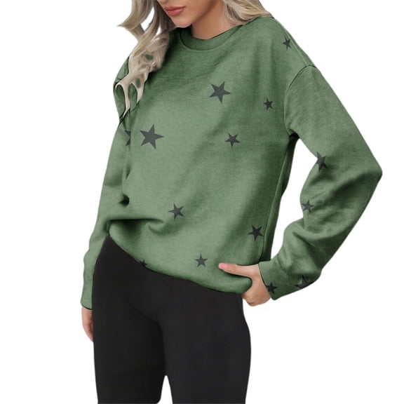 Bovemsi Womens Sweatshirts Solid Color Sweatshirt Tops Long Sleeves Casual Pullover Lightweight Loose Fall Fashion Outfits 2025 Clothes