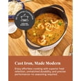 thumbnail image 5 of Caraway Enameled Cast Iron Dutch Oven - 8qt Dutch Oven With Lid - 3 Layer Enamel Coating - No Seasoning Required - Compatible With All Stovetops - Oven Safe - No Forever Chemicals - Rust, 5 of 7