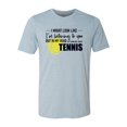 thumbnail image 1 of Tennis Shirt, Thinking About Tennis, Tennis Gift, Unisex Fit, Tennis Lover, Gift For Him, Super Soft, Gift For Her, Tennis Tshirt, Stonewash Denim, MEDIUM, 1 of 1