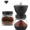 thumbnail image 1 of Juego de Molinillo de Café Manual con Fresas de Cerámica Cónicas, Pequeño Molinillo de Café Manual, Molinillo de Café Manual Ajustable Grueso y Fino con Dos Frascos de Vidrio, Cepillo y Cuchara, 1 of 4