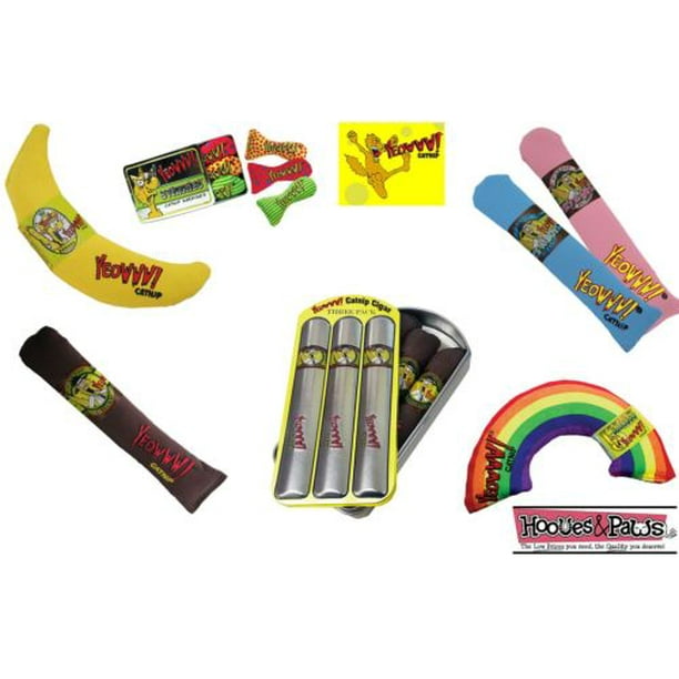 YEOWWW! DuckyWorld 100 ORGANIC CATNIP Leaf Flower Filled Top Cat Toy