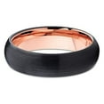 thumbnail image 2 of Silly Kings Jewelry Tungsten Wedding Band 5mm Rose Gold Tungsten Tungsten Carbide Black Tungsten Ring Comfort Fit (10), 2 of 4