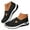 Black, variant on Mepaouo Orthopedic Walking Shoes for Women Arch Support Running Tennis Sneakers Slip on Casual Loafers