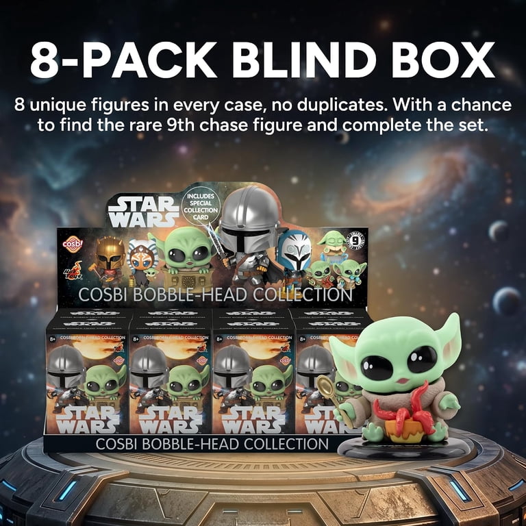 Star Wars Cosbi Bobble Head Collection, 8 Blind Boxes, 7-9cm tall