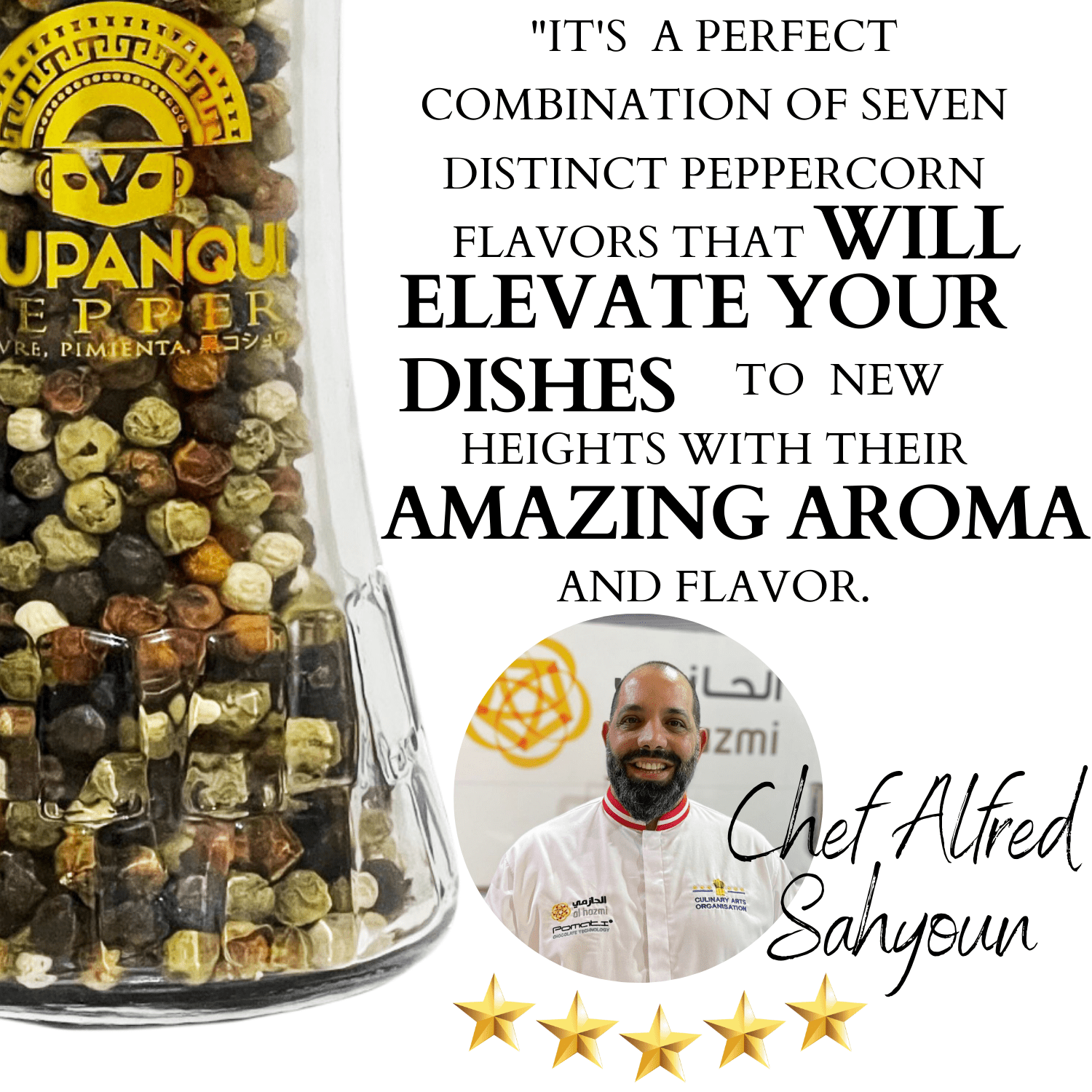 Yupanqui Gourmet Peppercorn Medley Grinder 3.5oz, RAIMY Vegan Flavor Rainbow Peppercorns Organic