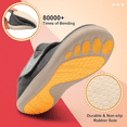 thumbnail image 2 of Barerun Men Diabetic Slippers Rubber Sole Adjustable Wide Indoor Outdoor House Shoes, 2 of 6
