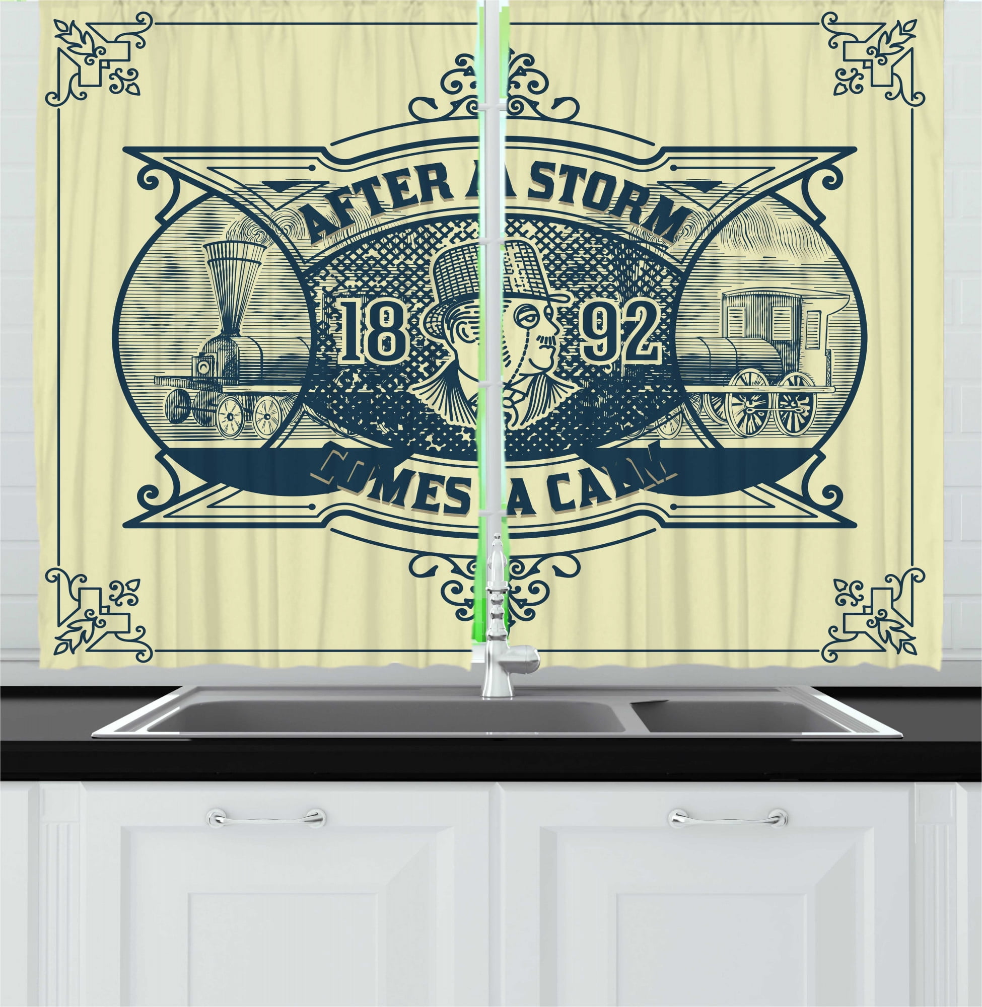 Victorian Kitchen Curtains, After a Storm Comes a Calm Classic Industry ...
