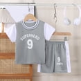 thumbnail image 2 of Karoyedx Boys Outfit Set Toddler Baby Boy Clothes 12 18 24 Month 2T 3T Summer Outfit Animals Tee Shirts T-Shirt + Shorts Set Grey Size,6-12 Months, 2 of 2