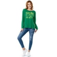 thumbnail image 2 of Way To Celebrate Women's St. Patrick's Day Long Sleeve Graphic T-Shirt, Sizes S-XXXL, 2 of 9