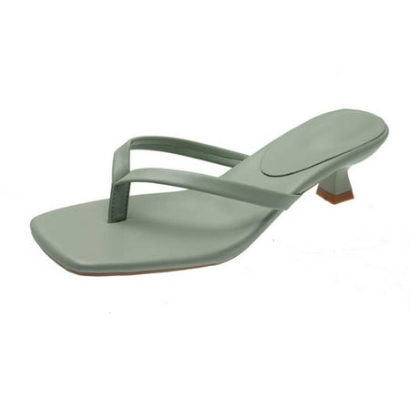 

YanHoo Flip Flops for Women Girls Thong Slide Sandals - Summer Dressy Bohemian Travel Flat Sandals Cute Low Wedge Summer Open Toe Sandal Shoes