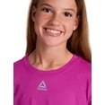 thumbnail image 7 of Reebok Girl's Legacy Short Sleeve Ruched Performance Top, Sizes 4-18, 7 of 7