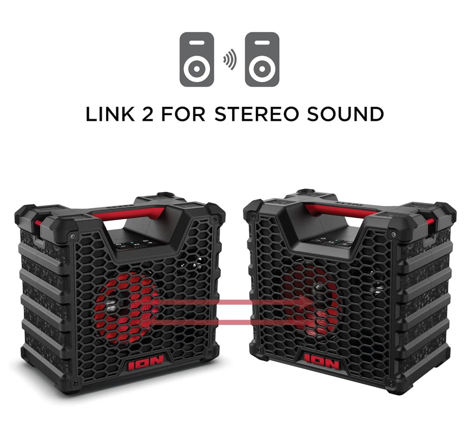 Audio Tailgater Tough - Rugged Portable All-Weather Wireless Bluetooth Speaker, IPX5 Water-Resistant, Outdoor Weather-Resistant Speaker, 65W