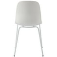 thumbnail image 5 of Modern Dining Chair Dining Room Kitchen Side Chair Soft Leisure Chair with Metal Legs, White, Set of 4, 5 of 9