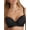 Black On Black, variant on Womens Lightly Lined Demi Bra Style-B30266