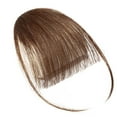 thumbnail image 1 of Frange à Clipser 100 % Remy Cheveux Humains Frange Extension de Cheveux une Pièce Branche Naturelle Lisse Brun Moyen 4, 1 of 7