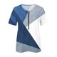 thumbnail image 4 of Blusa de manga corta con cuello en V, informal, cómoda y elegante para mujer OAVQHLG3B Store  lin121212, 4 of 5
