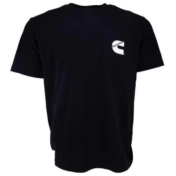 Cummins CMN4749 Unisex Short Sleeve Black Cotton Pocket T-Shirt - 2XL