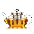 thumbnail image 1 of Tetera de vidrio Hiware con infusor y tapa de acero inoxidable tetera de vidrio borosilicatado apta para estufa, 1 of 3