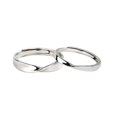 thumbnail image 1 of Juego de Anillos de nudo de amor TANGJMXG plata de ley 925 para el y para ella ajustable, 1 of 4