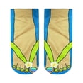 thumbnail image 1 of Socks 3D Pattern Manicure Print Socks Flip Flop Funny Hidden Running Socks Women Personalized Low Cut Ankle Sports Socks, 1 of 2