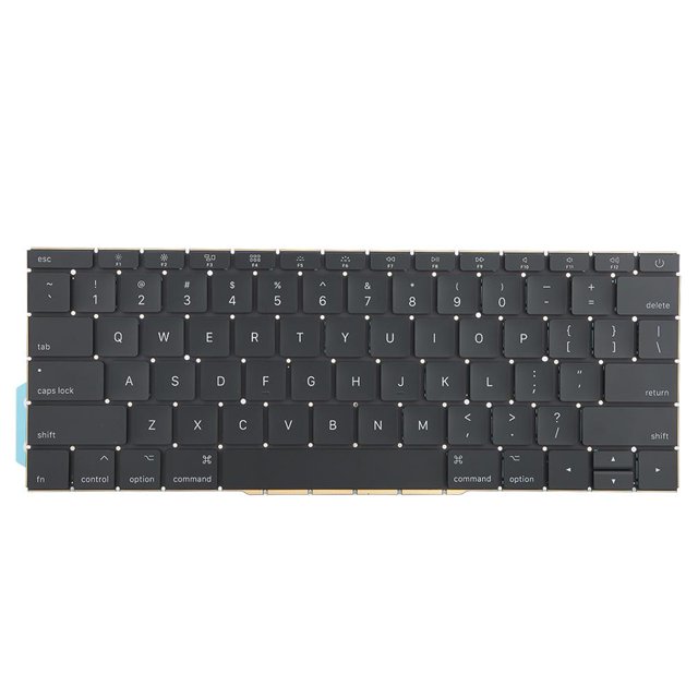 Teclado de repuesto para Macbook Retina 13 pulgadas A1708 MPXQ2LL/A1708 MPXR2LL Middle 2017