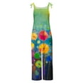 thumbnail image 4 of Summer One Piece Jumpsuits for Women Casual and Elegant Printed Sleeveless Backless One-piece Pants Clearance Under 10$!, 4 of 5