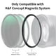 thumbnail image 3 of Anillo adaptador K&F Concept Magnetic System 55 mm de aluminio negro, 3 of 8
