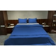 thumbnail image 2 of BedDecor Egyptian Cotton Bedding Set - Oversize King Size 3pc Luxury Cotton Duvet Cover Set with Pillowcases Royal Blue, 2 of 5