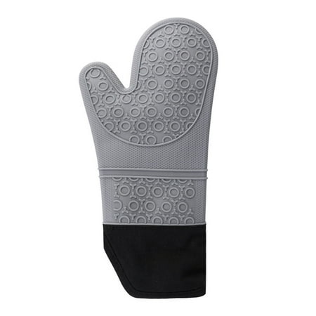 

Ameiqe Thicken Silicone Oven Mitts Gloves Heat Resistant Non-Slip for Kitchen Cooking Baking(Gray)