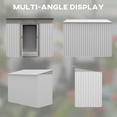 thumbnail image 3 of Metal Garden Storage Shed | Large Capacity for Various Outdoor Items, Double Doors for Bikes and Mowers | Galvanized Steel Material, Water - Resistant Roof | Ensures Tool Safety and Organization, 3 of 5