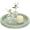 Sage Green, variant on Hanobe Farmhouse Decorative Candle Tray Decor:Bead Round Wooden Centerpiece Serving Tray for Coffee Table Decor