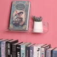 thumbnail image 5 of Estantes acrílicos, paquete de 4 estantes flotantes montados en la pared de 15 pulgadas, estante invisible para libros para niños, detalles decorativos para repisa de cuadros, transparente, 5 of 5
