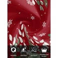 thumbnail image 7 of Christmas Poinsettia Cloth Napkins Set of 6 Reusable Dinner Napkins, Xmas Eucalyptus Botanical Red Cocktail Napkin Washable Table Napkins for Wedding/Holiday Party/Baby Shower 20"x20", 7 of 7