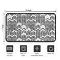 thumbnail image 5 of Black and White Chevron Pattern Door Rugs,Washable Non Slip Door Mats Indoor,Decorative Door Mats,Entry Mat Indoor for Entrance,Bedroom,Kitchen,Bathroom,30"x17", 5 of 6