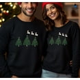 thumbnail image 5 of Funny Alpaca Christmas Crewneck Sweatshirt, Cute Xmas Llama Shirt For Friends And Family, 5 of 5