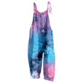 thumbnail image 2 of Conairie Women Bib Overalls Color Block Adjustable Straps Jumpsuits Wide Leg Pants XXL, 2 of 4