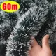 thumbnail image 2 of 60/2M Christmas Tinsel Ribbons Garland Green Cane Wreath Xmas Tree Hanging Pendent Ornaments Wedding Party Home Decor Supplies, 2 of 5