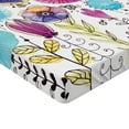 thumbnail image 2 of Ambesonne Dragonfly Fitted Sheet, Hello Summer Concept, Twin Size, Pink Blue, 2 of 3
