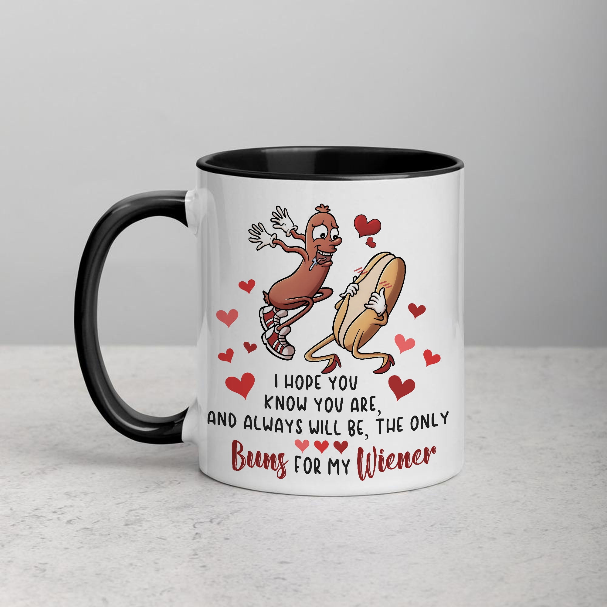 Valentine Mug - Cute Valentines Couple Mug - Custom Mug - Gifts For Family,  Grandparents, Parents, Lovers, Husband, Wife, Friends- Personalized Mug -  42648 42649