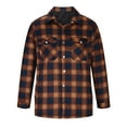 thumbnail image 4 of Men's Lined Hooded Flannel Shirt Jacket Big and Tall Plus Size Quilted Plaid Coat Button Down Plaid Button Up Winter Jackets,S-5XL, 4 of 6
