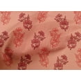 thumbnail image 4 of oneOone Cotton Cambric Peach Fabric Floral Block Sewing Material Print Fabric By The Yard 56 Inch Wide, 4 of 4