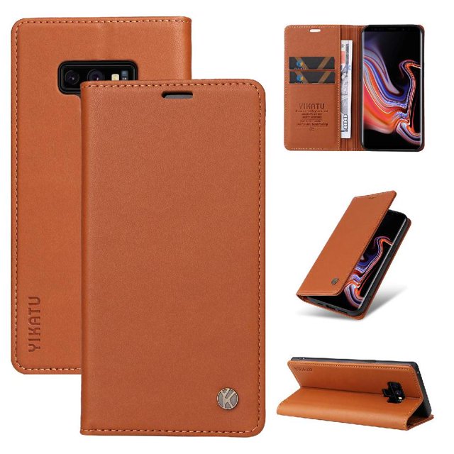 Funda para Samsung Galaxy Note 9 Estuche de Cuero PU Tipo Cartera con Ranuras para Tarjetas y Cierre Magnético